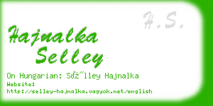 hajnalka selley business card